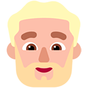 🧔🏼‍♂️ Emoji Hombre Con Barba Tono De Piel Claro Medio en Microsoft Windows 11 22H2.