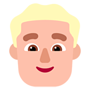 👱🏼‍♂️ Emoji Mann: mittelhelle Hautfarbe, blond Microsoft Windows 11 22H2.