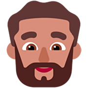 🧔🏽‍♂️ Emoji Homem: Barba Pele Morena na Microsoft Windows 11 22H2.