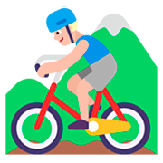 🚵🏼‍♂️ Emoji Hombre En Bicicleta De Montaña: Tono De Piel Claro Medio en Microsoft Windows 11 22H2.