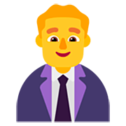 👨‍💼 Emoji Oficinista Hombre en Microsoft Windows 11 22H2.