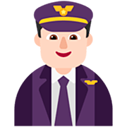 👨🏻‍✈️ Emoji Piloto De Avião Homem: Pele Clara na Microsoft Windows 11 22H2.