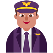 👨🏽‍✈️ Emoji Piloto De Avião Homem: Pele Morena na Microsoft Windows 11 22H2.