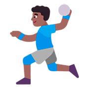 🤾🏾‍♂️ Emoji Handballspieler: mitteldunkle Hautfarbe Microsoft Windows 11 22H2.
