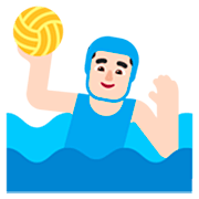 🤽🏻‍♂️ Emoji Homem Jogando Polo Aquático: Pele Clara na Microsoft Windows 11 22H2.