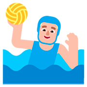 🤽🏼‍♂️ Emoji Hombre Jugando Al Waterpolo: Tono De Piel Claro Medio en Microsoft Windows 11 22H2.