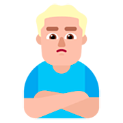 🙎🏼‍♂️ Emoji Hombre Haciendo Pucheros: Tono De Piel Claro Medio en Microsoft Windows 11 22H2.