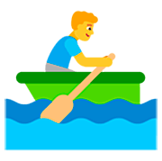 Emoji 🚣‍♂️ Uomo In Barca A Remi su Microsoft Windows 11 22H2.