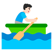 Emoji 🚣🏻‍♂️ Uomo In Barca A Remi: Carnagione Chiara su Microsoft Windows 11 22H2.