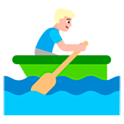 🚣🏼‍♂️ Emoji Hombre Remando En Un Bote: Tono De Piel Claro Medio en Microsoft Windows 11 22H2.