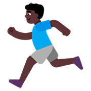 🏃🏿‍♂️ Emoji Hombre Corriendo: Tono De Piel Oscuro en Microsoft Windows 11 22H2.