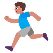 🏃🏽‍♂️ Emoji Hombre Corriendo: Tono De Piel Medio en Microsoft Windows 11 22H2.