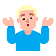 🤷🏼‍♂️ Emoji schulterzuckender Mann: mittelhelle Hautfarbe Microsoft Windows 11 22H2.