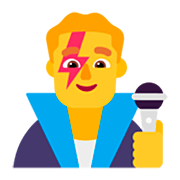 👨‍🎤 Emoji Cantante Hombre en Microsoft Windows 11 22H2.