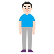 Emoji 🧍🏻‍♂️ Uomo In Piedi: Carnagione Chiara su Microsoft Windows 11 22H2.