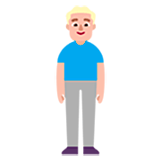 🧍🏼‍♂️ Emoji stehender Mann: mittelhelle Hautfarbe Microsoft Windows 11 22H2.