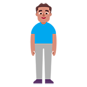 🧍🏽‍♂️ Emoji Homem Em Pé: Pele Morena na Microsoft Windows 11 22H2.