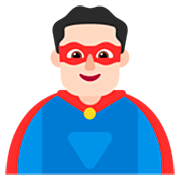 Emoji 🦸🏻‍♂️ Supereroe Uomo: Carnagione Chiara su Microsoft Windows 11 22H2.