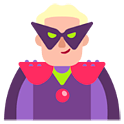 Emoji 🦹🏼‍♂️ Supercattivo Uomo: Carnagione Abbastanza Chiara su Microsoft Windows 11 22H2.