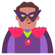 Emoji 🦹🏽‍♂️ Supercattivo Uomo: Carnagione Olivastra su Microsoft Windows 11 22H2.