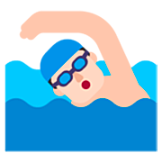 🏊🏻‍♂️ Emoji Homem Nadando: Pele Clara na Microsoft Windows 11 22H2.