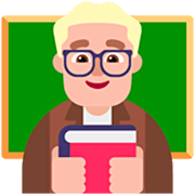 👨🏼‍🏫 Emoji Profesor: Tono De Piel Claro Medio en Microsoft Windows 11 22H2.