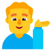 💁‍♂️ Emoji Empleado De Mostrador De Información en Microsoft Windows 11 22H2.
