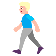 🚶🏼‍♂️ Emoji Hombre Caminando: Tono De Piel Claro Medio en Microsoft Windows 11 22H2.