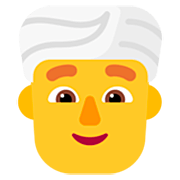 👳‍♂️ Emoji Mann mit Turban Microsoft Windows 11 22H2.