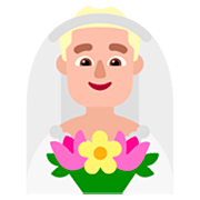 👰🏼‍♂️ Emoji Noivo Com Véu: Pele Morena Clara na Microsoft Windows 11 22H2.