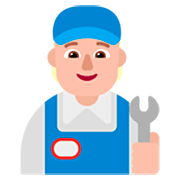 Emoji 🧑🏼‍🔧 Meccanico: Carnagione Abbastanza Chiara su Microsoft Windows 11 22H2.