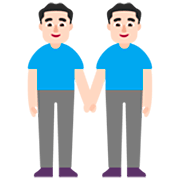 Emoji 👬🏻 Due Uomini Che Si Tengono Per Mano: Carnagione Chiara su Microsoft Windows 11 22H2.