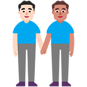Emoji 👨🏻‍🤝‍👨🏽 Due Uomini Che Si Tengono Per Mano: Carnagione Chiara E Carnagione Olivastra su Microsoft Windows 11 22H2.
