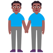 👬🏾 Emoji händchenhaltende Männer: mitteldunkle Hautfarbe Microsoft Windows 11 22H2.