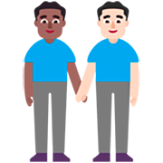 👨🏾‍🤝‍👨🏻 Emoji Dois Homens De Mãos Dadas: Pele Morena Escura E Pele Clara na Microsoft Windows 11 22H2.