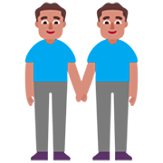 👬🏽 Emoji händchenhaltende Männer: mittlere Hautfarbe Microsoft Windows 11 22H2.