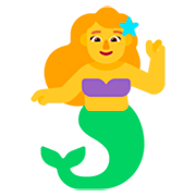 Emoji 🧜‍♀️ Sirena Donna su Microsoft Windows 11 22H2.