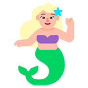 🧜🏼‍♀️ Emoji Sirena: Tono De Piel Claro Medio en Microsoft Windows 11 22H2.