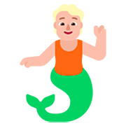 🧜🏼 Emoji Persona Sirena: Tono De Piel Claro Medio en Microsoft Windows 11 22H2.
