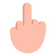 🖕🏼 Emoji Dedo Corazón Hacia Arriba: Tono De Piel Claro Medio en Microsoft Windows 11 22H2.