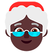 🤶🏿 Emoji Mamá Noel: Tono De Piel Oscuro en Microsoft Windows 11 22H2.