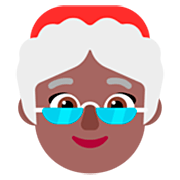 🤶🏾 Emoji Mamá Noel: Tono De Piel Oscuro Medio en Microsoft Windows 11 22H2.