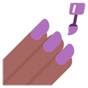 💅🏾 Emoji Pintarse Las Uñas: Tono De Piel Oscuro Medio en Microsoft Windows 11 22H2.