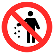 🚯 Emoji Prohibido Tirar Basura en Microsoft Windows 11 22H2.