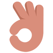 👌🏽 Emoji OK-Zeichen: mittlere Hautfarbe Microsoft Windows 11 22H2.