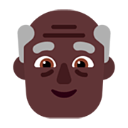 👴🏿 Emoji Homem Idoso: Pele Escura na Microsoft Windows 11 22H2.