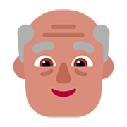 Emoji 👴🏽 Uomo Anziano: Carnagione Olivastra su Microsoft Windows 11 22H2.