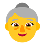 👵 Emoji Anciana en Microsoft Windows 11 22H2.