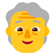 🧓 Emoji Persona Adulta Madura en Microsoft Windows 11 22H2.