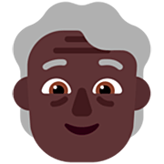 Emoji 🧓🏿 Adulto Anziano: Carnagione Scura su Microsoft Windows 11 22H2.